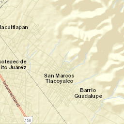 Tlacotepec de Benito Juárez Street Map