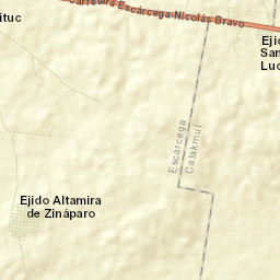 Altamira de Zináparo Street Map