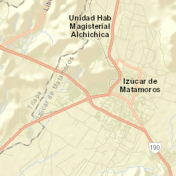 Izúcar de Matamoros Street Map