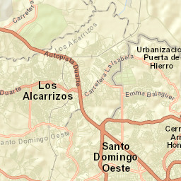 Santo Domingo Oeste Street Map