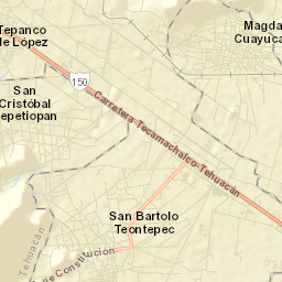 Teontepec Street Map