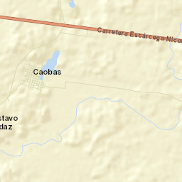 Caobas Street Map