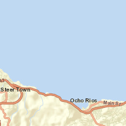 Ocho Rios Street Map