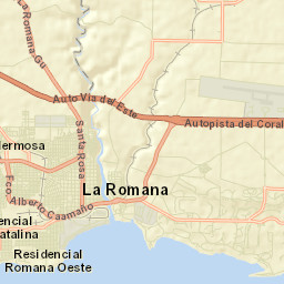 La Romana Street Map