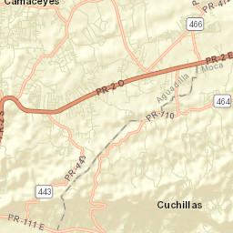 Caban Street Map