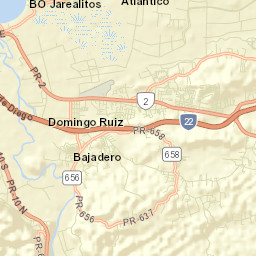 Bajadero Street Map