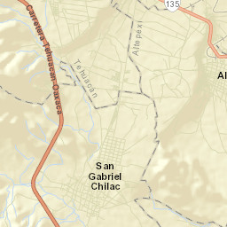 San Gabriel Chilac Street Map