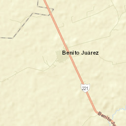 Benito Juárez Uno Street Map