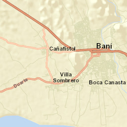 Baní Street Map