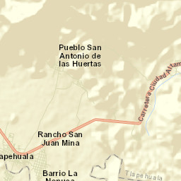 San Antonio de las Huertas Street Map