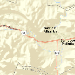 San José Poliutla Street Map
