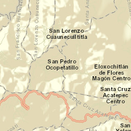 San Lorenzo Cuaunecuiltitla Street Map