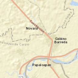 Papaloapan Street Map