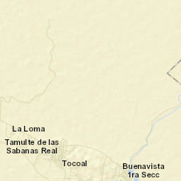 Tamulte de las Sabanas Street Map