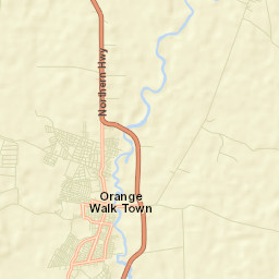Orange Walk Street Map