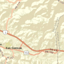 San Germán Municipio Street Map