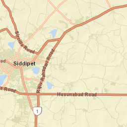 Siddipet Street Map