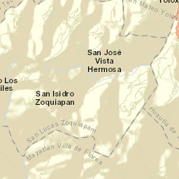 San Lucas Zoquiápam Street Map