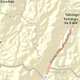 Tulcingo de Valle Street Map