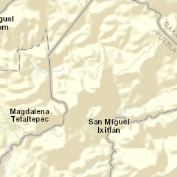 San Miguel Ixitlán Street Map