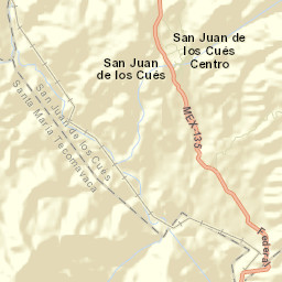San Juan de los Cues Street Map
