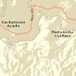 San Bartolomé Ayautla Street Map