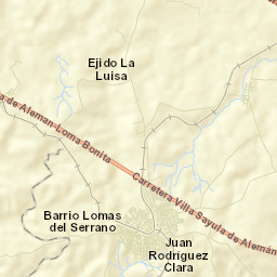 Juan Rodríguez Clara Street Map
