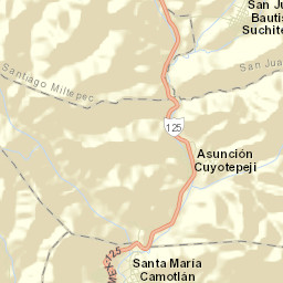 Santa María Camotlán Street Map