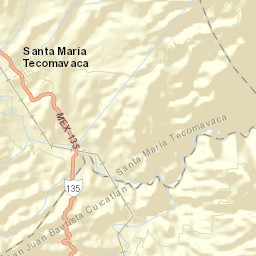 Tecomavaca Street Map