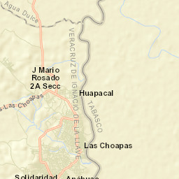 Las Choapas Street Map