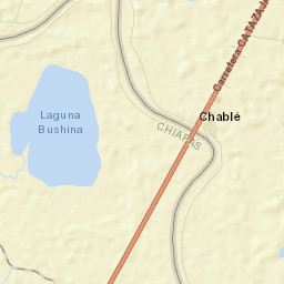 Chablé Street Map