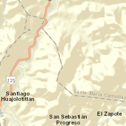 Santiago Huajolotitlán Street Map