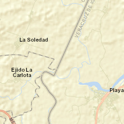 Playa Vicente Street Map