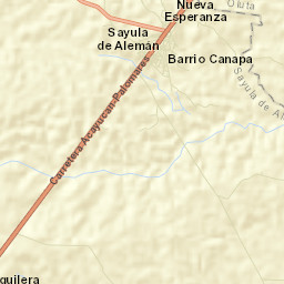 Sayula de Alemán Street Map