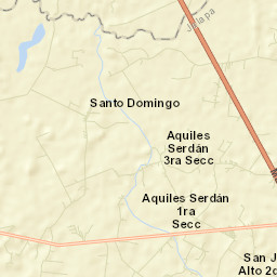 Aquiles Serdán 1ra. Sección Street Map