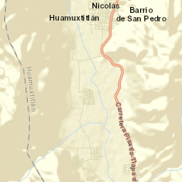 Huamuxtitlán Street Map