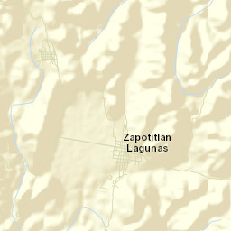 Zapotitlán Lagunas Street Map