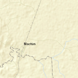 Mactún Street Map