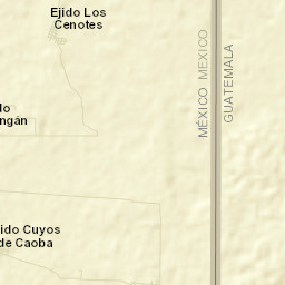 Los Cenotes Street Map