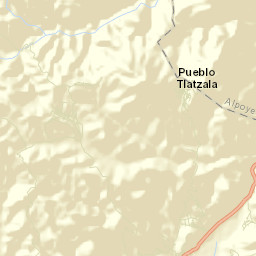 Ahuatepec Pueblo Street Map