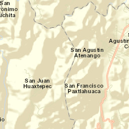 San Agustín Atenango Street Map