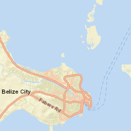Belize City Street Map