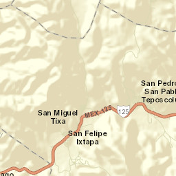 San Pedro y San Pablo Teposcolula Street Map