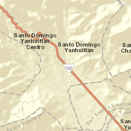 Santo Domingo Yanhuitlán Street Map