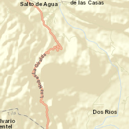 Salto de Agua Street Map