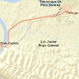 Tenosique Street Map