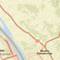 Muang Thakhèk Street Map
