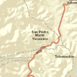 San Pedro Mártir Yucuxaco Street Map