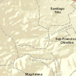Santo Domingo Tlatayapam Street Map