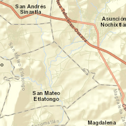 San Miguel Tecomatlán Street Map